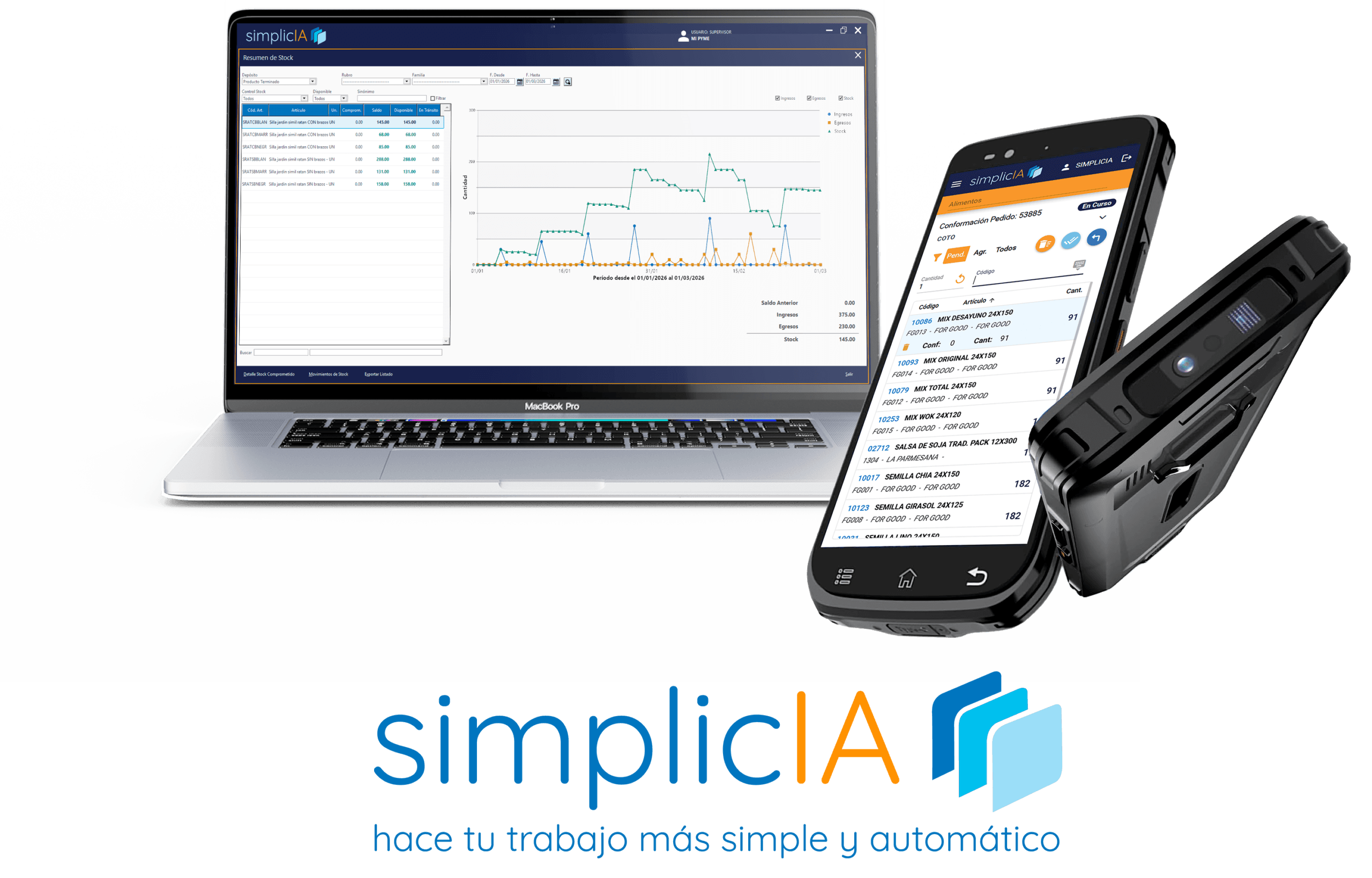 pantalla logo 2 simplicIA ERP para PYMEs argentinas